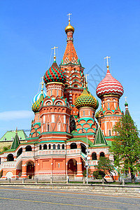 东正教大教堂洋葱圆顶旅行遗产教会寺庙中心兴趣宗教正方形图片