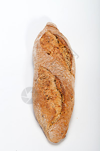 传统烤熟面包的大型小面包厨房玉米早餐燕麦种子乡村耳朵粮食面粉植物图片