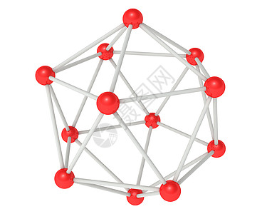 化学连接白色团体电脑网络细胞组织原子建造红色化学品图片