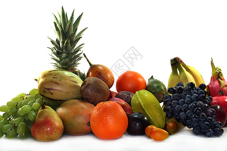 水果李子组合甜瓜食物奇异果黑木橘子香蕉果味维生素图片