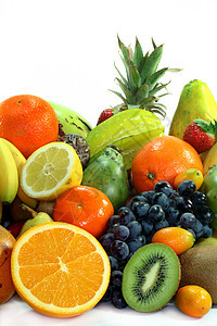 果果混合柚子水果橘子饮食甜瓜市场组合石榴维生素香蕉图片