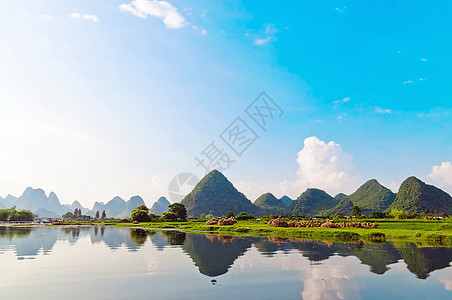 扬武的李河旅行风景场景旅游反射爬坡观光巡航假期岩溶图片