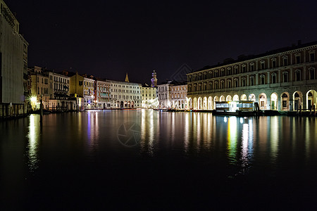 晚上大运河 威尼斯景观缆车文化戏剧性街道历史性地标旅行天空运河图片