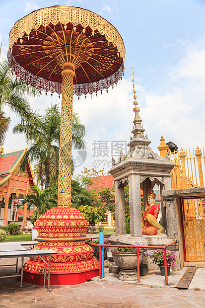 那个哈里普支查伊的Wat phrha宝塔地方地标宗教佛塔寺庙图片