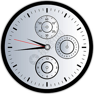 清超监视器手表时间盘子半月形小时白色指针图片