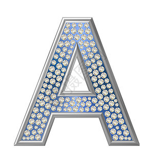 钻石特性A字母金属水晶珠宝宝石反射图片