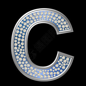钻石特性C珠宝反射水晶金属字母宝石图片