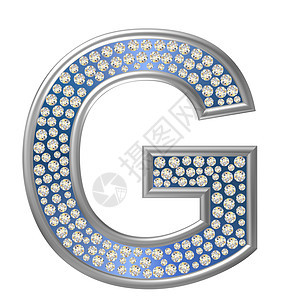 钻石特性 G反射金属水晶字母宝石珠宝图片