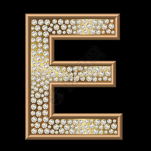 钻石特性E水晶金子金属反射字母珠宝宝石图片