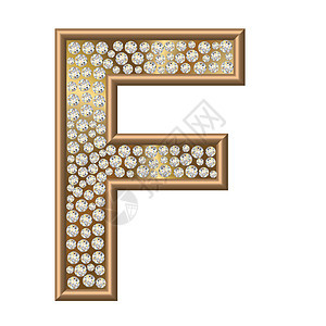 钻石特性F宝石金属金子反射珠宝字母水晶图片