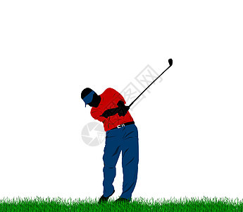 高尔夫波动球道程式化运动球座插图木头绘画高尔夫球俱乐部图片