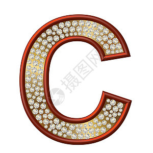 钻石特性C金属字母宝石反射金子珠宝水晶图片