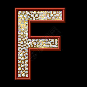钻石特性F水晶宝石金属珠宝字母反射金子图片
