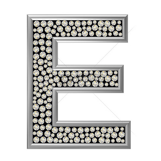 钻石特性E金属字母宝石珠宝反射水晶图片