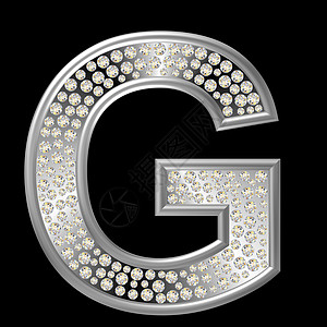 钻石特性 G金属水晶珠宝字母反射宝石图片