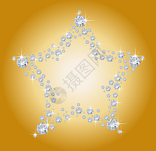 钻石星星星珠宝魅力钻石斜角宝石图片