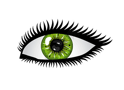 人眼瞳孔纤毛镜片鸢尾花睫毛眼睛绿色图片