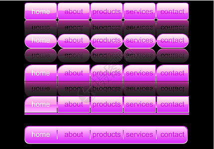网络导航网站纽扣菜单坡度界面粉色互联网按钮酒吧插图背景图片