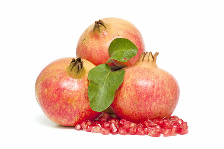 新鲜石榴生活水果食物红色素食饮食生态营养维生素甜点图片