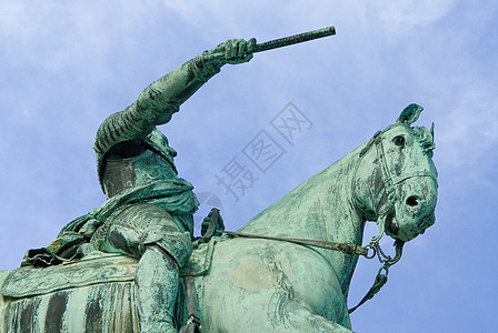 骑车领头人领导者旅游地标历史性骑士积分雕塑骑术骑手雕像图片