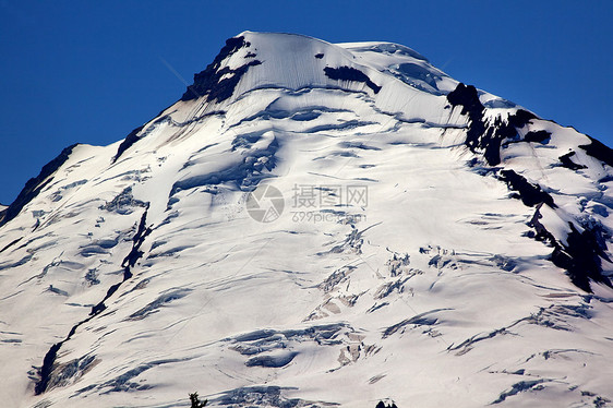 贝克雪山在华盛顿艺术家点附近近距离接近图片