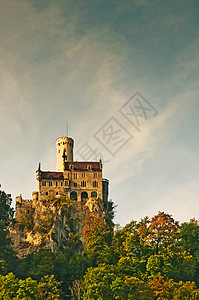 列赫滕斯坦城堡旅游风景区豪夫吸引力堡垒图片