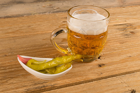 圭亚那乡村啤酒水平酒吧服务玻璃小吃胡椒美食辣椒图片
