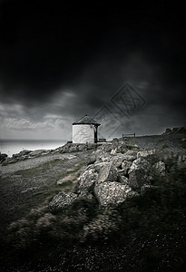 风暴在海边海岸山脉土地美丽悬崖英语海岸线灯塔石头巨石图片
