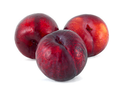 三李圆形甜点食物饮食浆果紫色团体营养农业红色图片