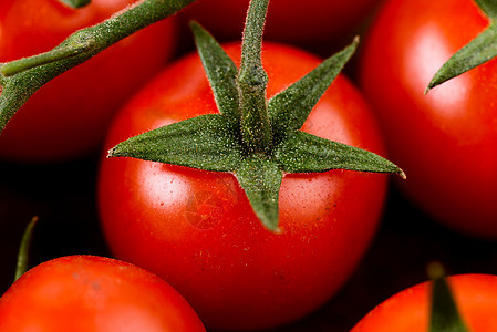 樱桃番茄     帕奇诺西红柿盘子叶子美味营养沙拉饮食美食食欲减肥蔬菜图片