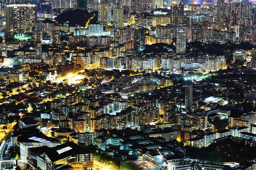 晚上在市中心的香港办公室建筑经济旅游玻璃金融码头石头景观旅行图片