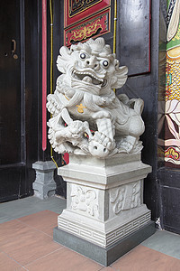 中国foo Dog 女雕塑图片