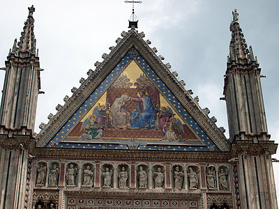 奥维托大教堂艺术仪式圣经马赛克光环教会崇拜金子圣人法衣图片