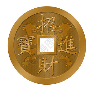 中国新年龙金币图片