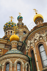 俄罗斯 圣彼得堡 东正教会黄金圆顶旅游教会博物馆地标宗教基督徒温泉寺庙图片