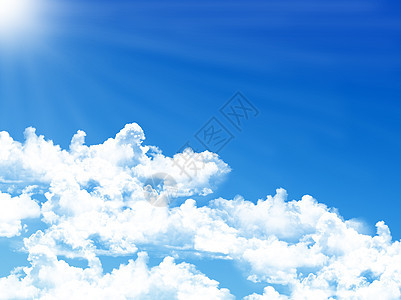 蓝蓝天空背景 云雾微小蓝色天蓝色阳光晴天云景气候天气水分沉淀季节图片