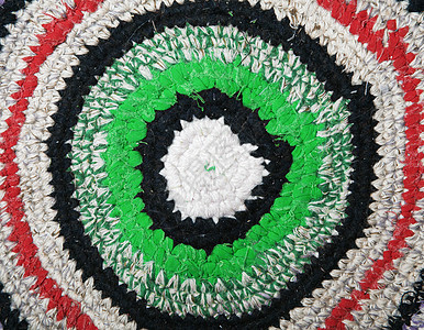 手制地毯活力纺织品圆形针织编织圆圈条纹螺旋工艺水平图片