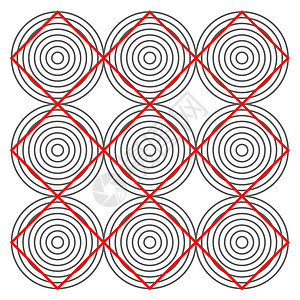 矢量光幻象网格光学压力概念正方形几何学诡计圆圈小说数学图片