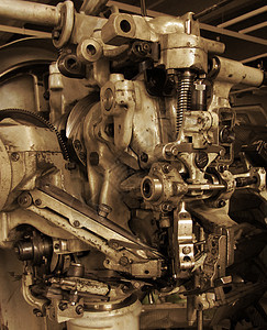 旧工厂机器细节工业机械齿轮车轮力量工程制造业技术金属工作图片