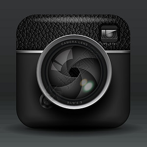 黑色专业照相摄影相机图标总数图片
