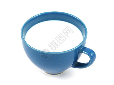 牛奶杯餐厅小酒馆蓝色口渴陶器菜肴咖啡杯咖啡酒吧早餐图片