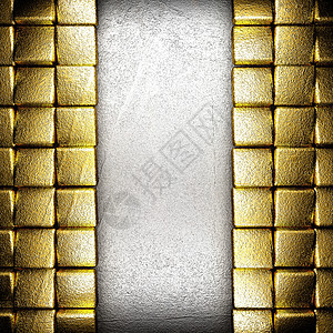 金银和银银背景抛光风格插图装饰品奢华黄色金属金子反射装饰图片