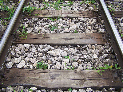 铁路轨道金属火车旅行机车过境石头运输小路绿色后勤图片