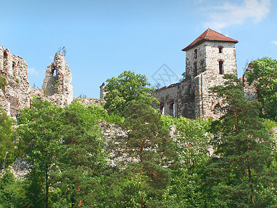 古老的废旧城堡建筑据点抛光旅游遗产历史性墙壁建筑学石头旅行图片