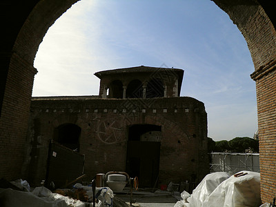 Trajan在罗马的论坛和市场加法文明旅游吸引力地标建造遗产游客帝国建筑图片