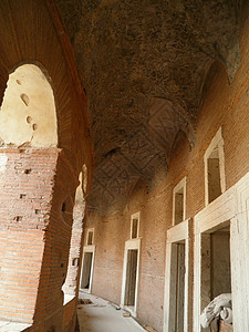 Trajan在罗马的论坛和市场遗产建造地标建筑学建筑游客旅游文明帝国皇帝图片