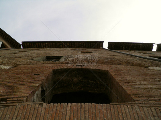 Trajan在罗马的论坛和市场吸引力加法建筑遗产红色帝国建筑学游客皇帝建造图片