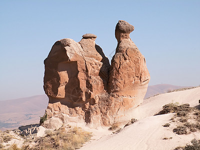 卡帕多西亚的仙子烟囱编队旅游石头侵蚀岩石风景旅行假期地质学火山图片