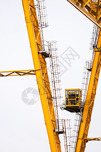 工业起重机对白吊装工具生长电缆金属电梯黄色机械建筑技术图片