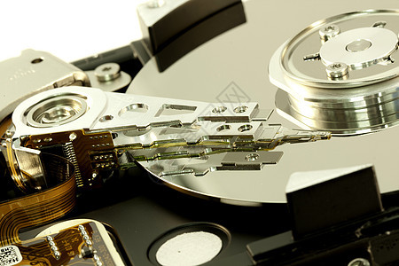 计算机硬盘内部硬件科学墙纸方案白色工程电脑高科技光盘贮存图片